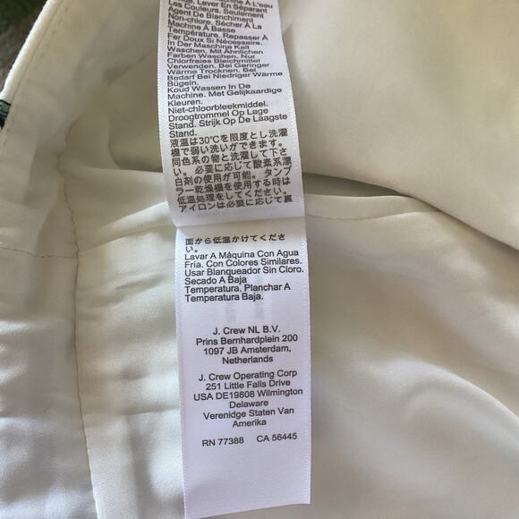 J. Crew Pencil Skirt, Sz 6, NWT White & Blue Floral Fall Office Cottagecore Twee - Picture 7 of 9